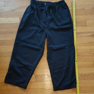 Vintage High Waist Black Capri
